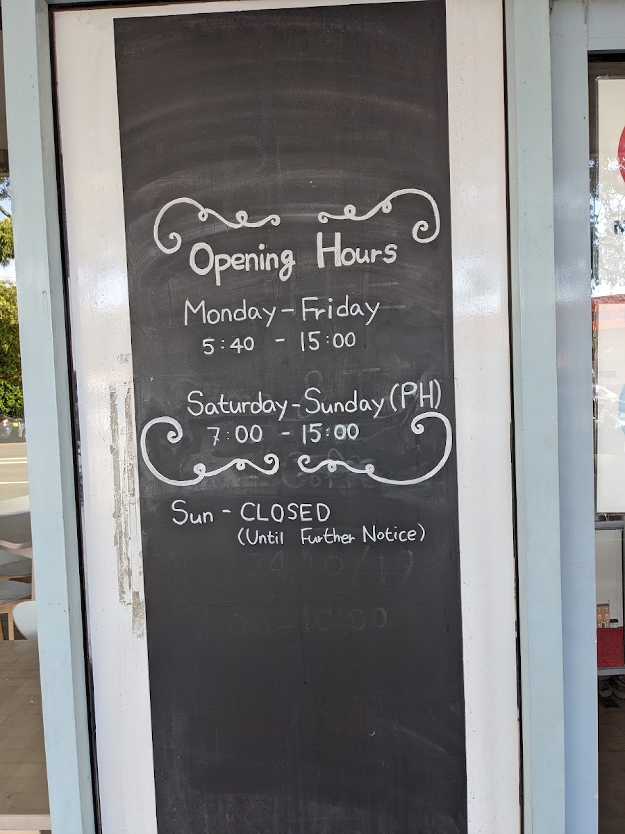 My Local Cafe menu board