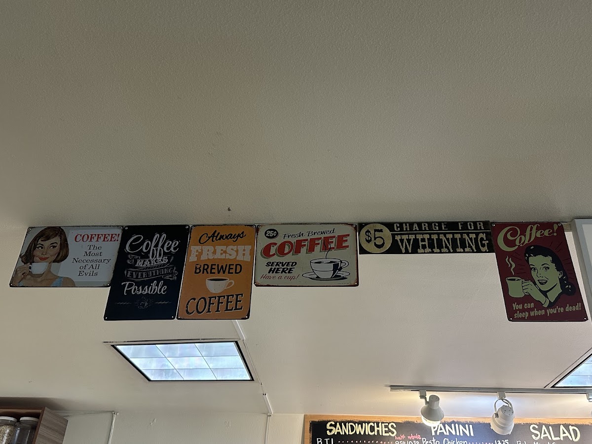 Rae G Cafe menu board