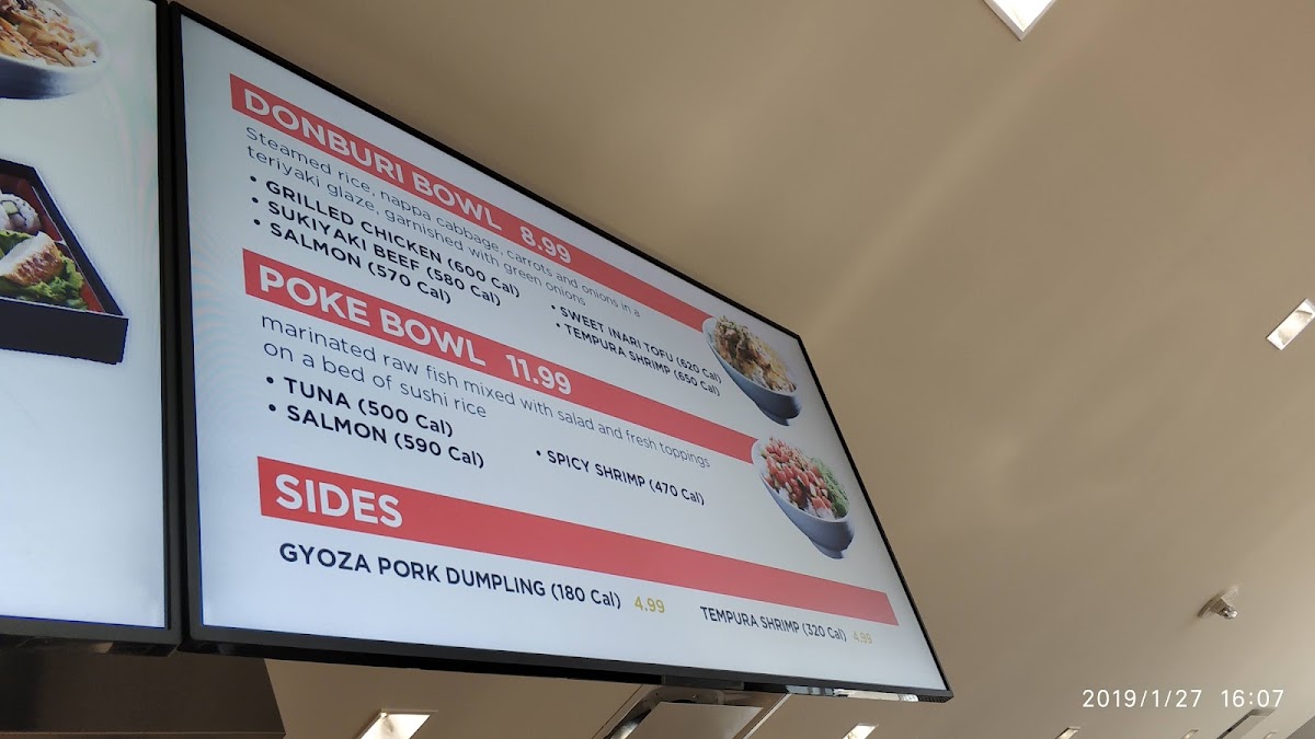Douthit Hills Hub menu board