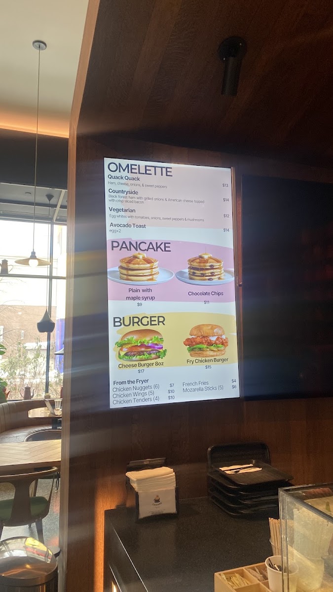 Canard Café Bar Stamford menu board