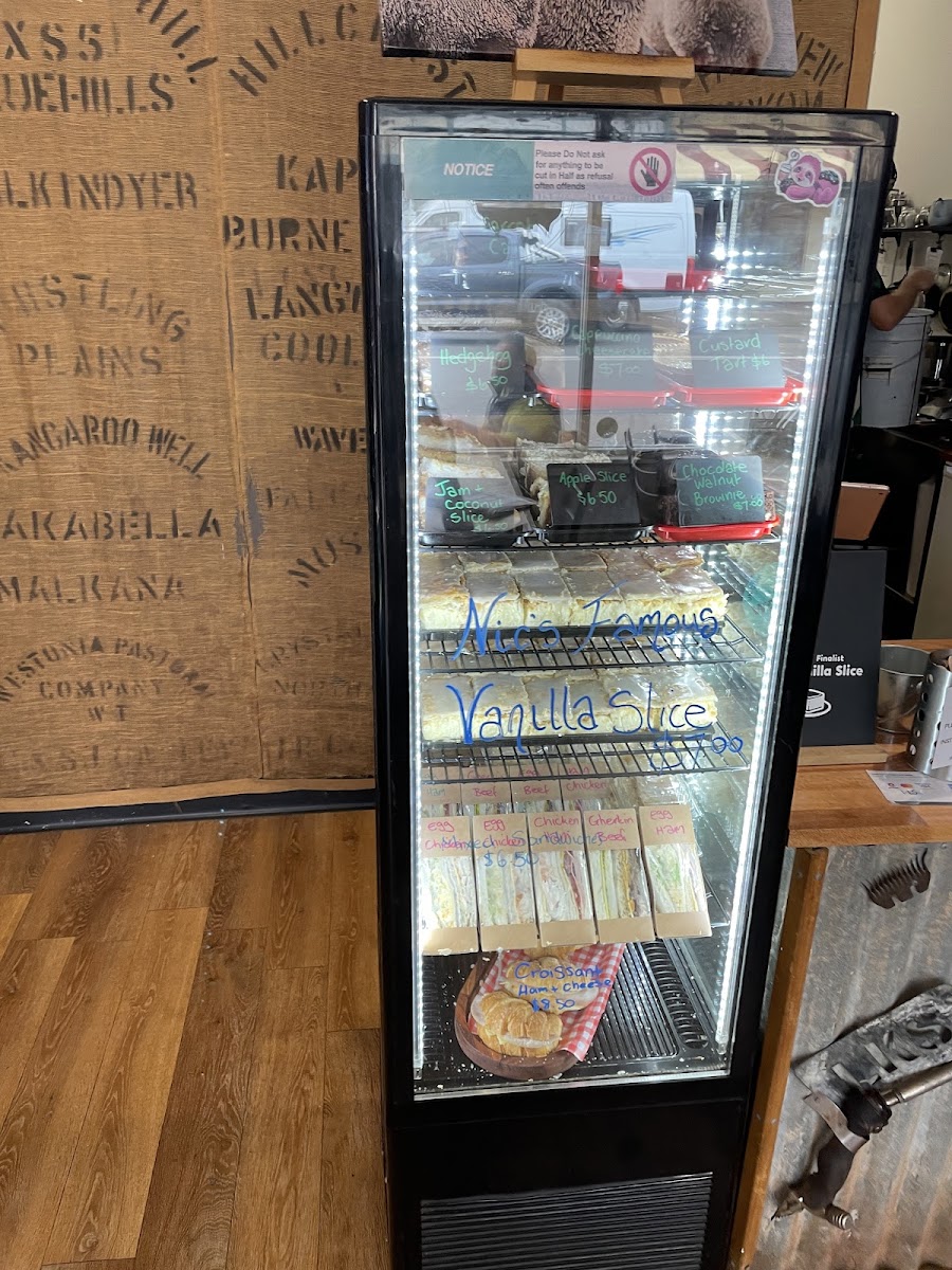 The shearing shed cafe menu board