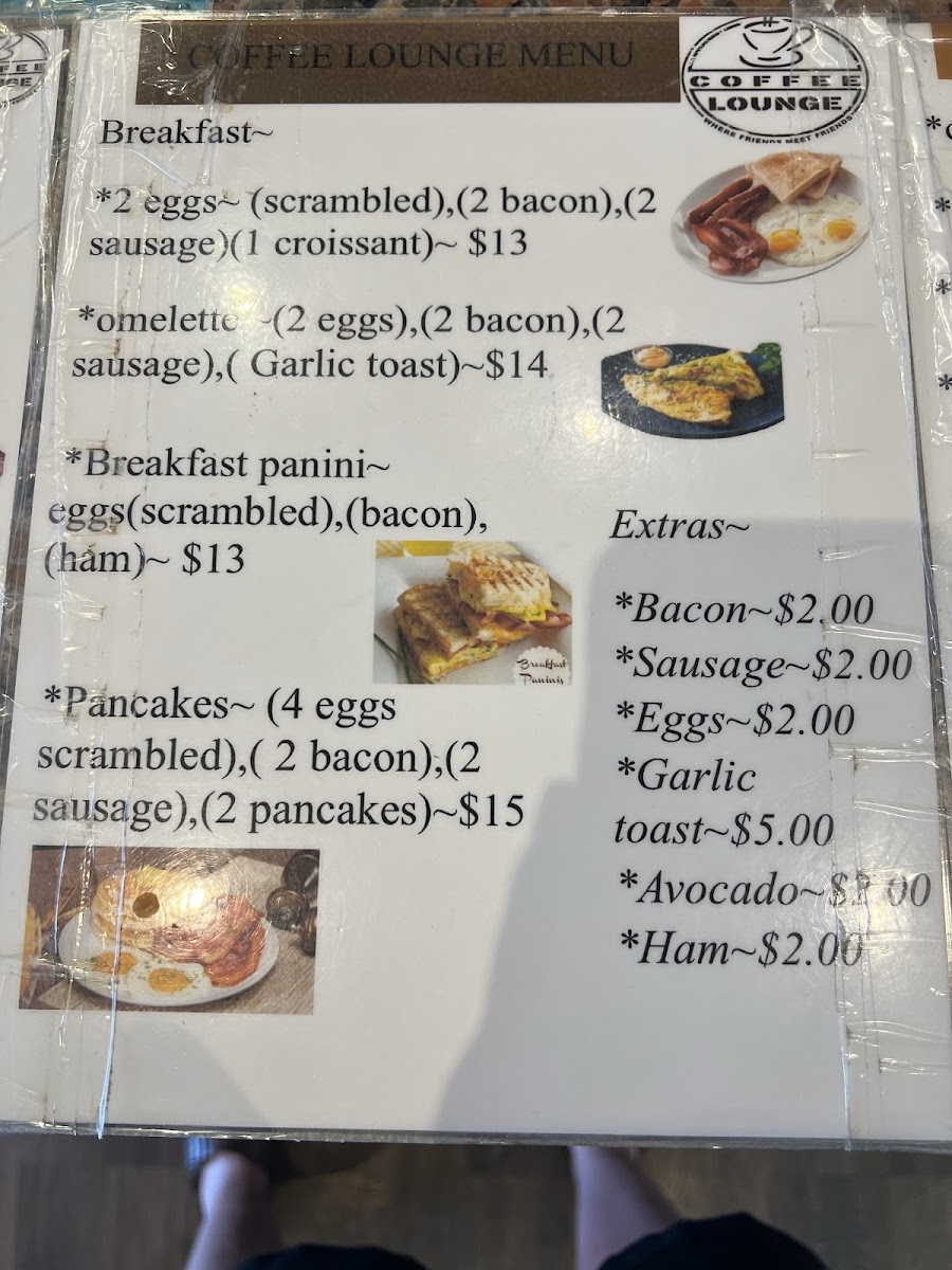 Coffee lounge 2.0 menu board