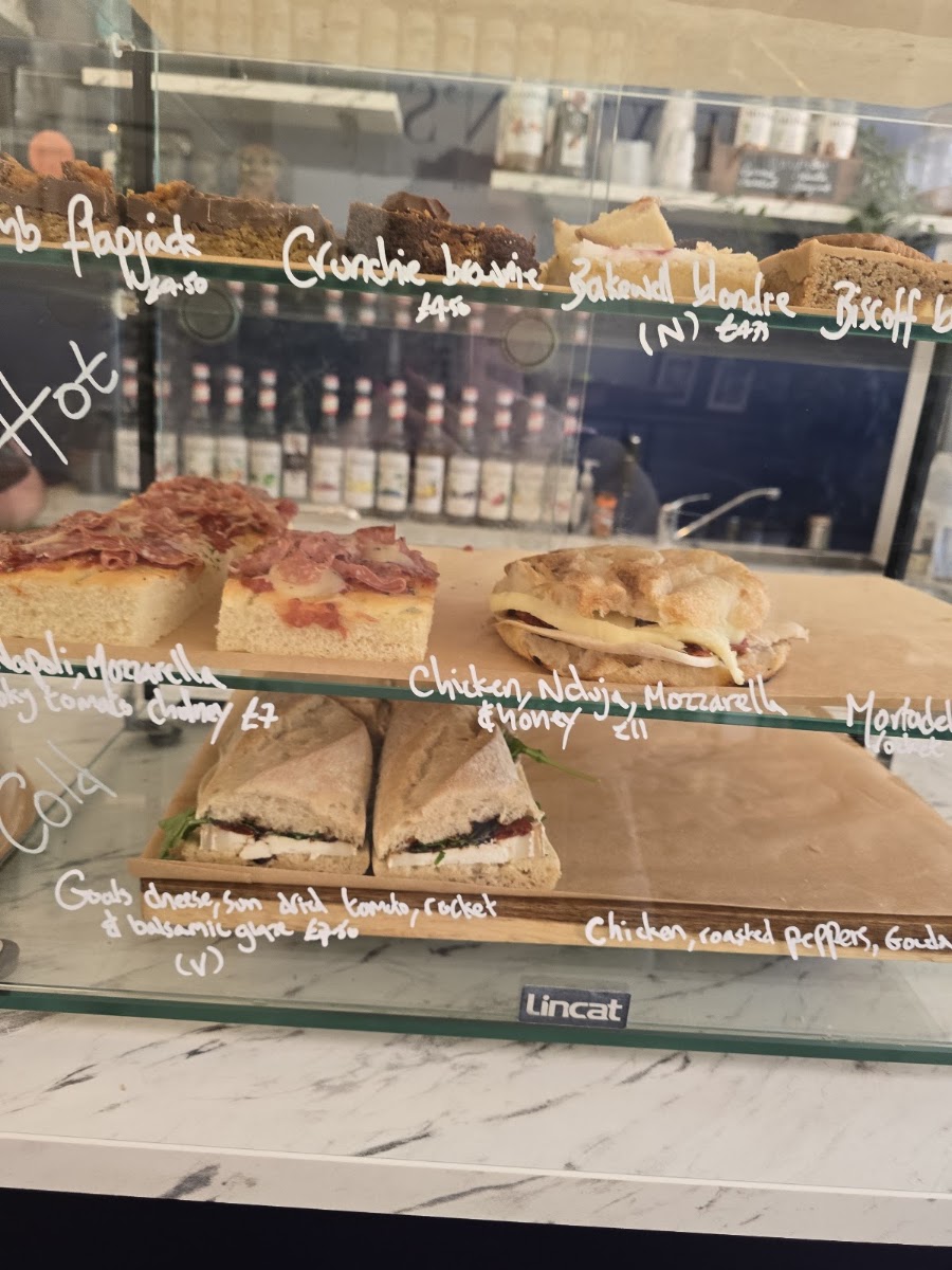 Newtons Coffee House menu board