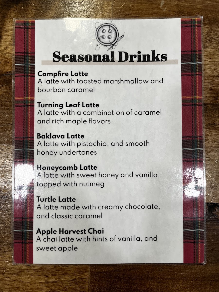 Caledonia Café menu board