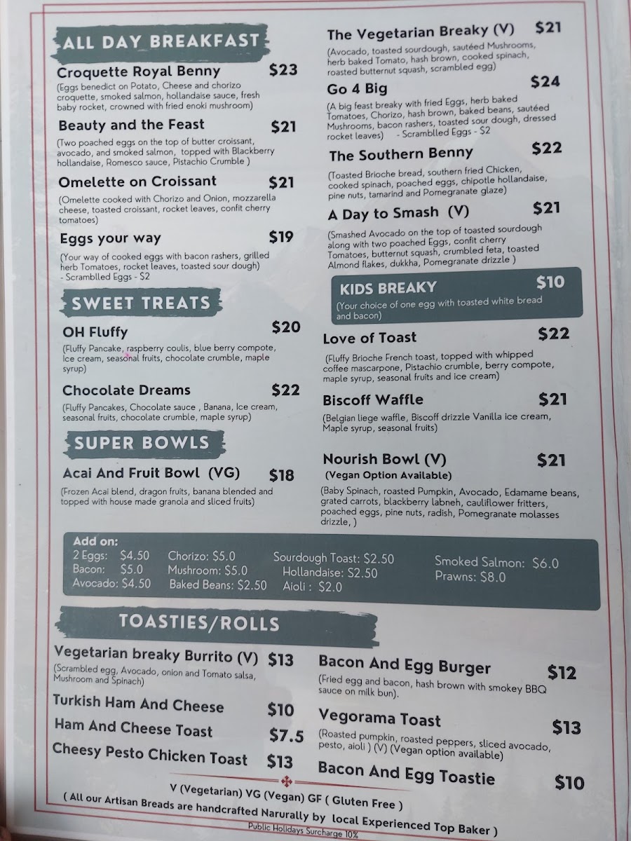 Mt. 8848 Cafe and Restaurant menu board