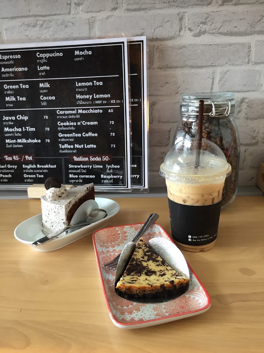 Bite Me Bakery & Cafe' menu board