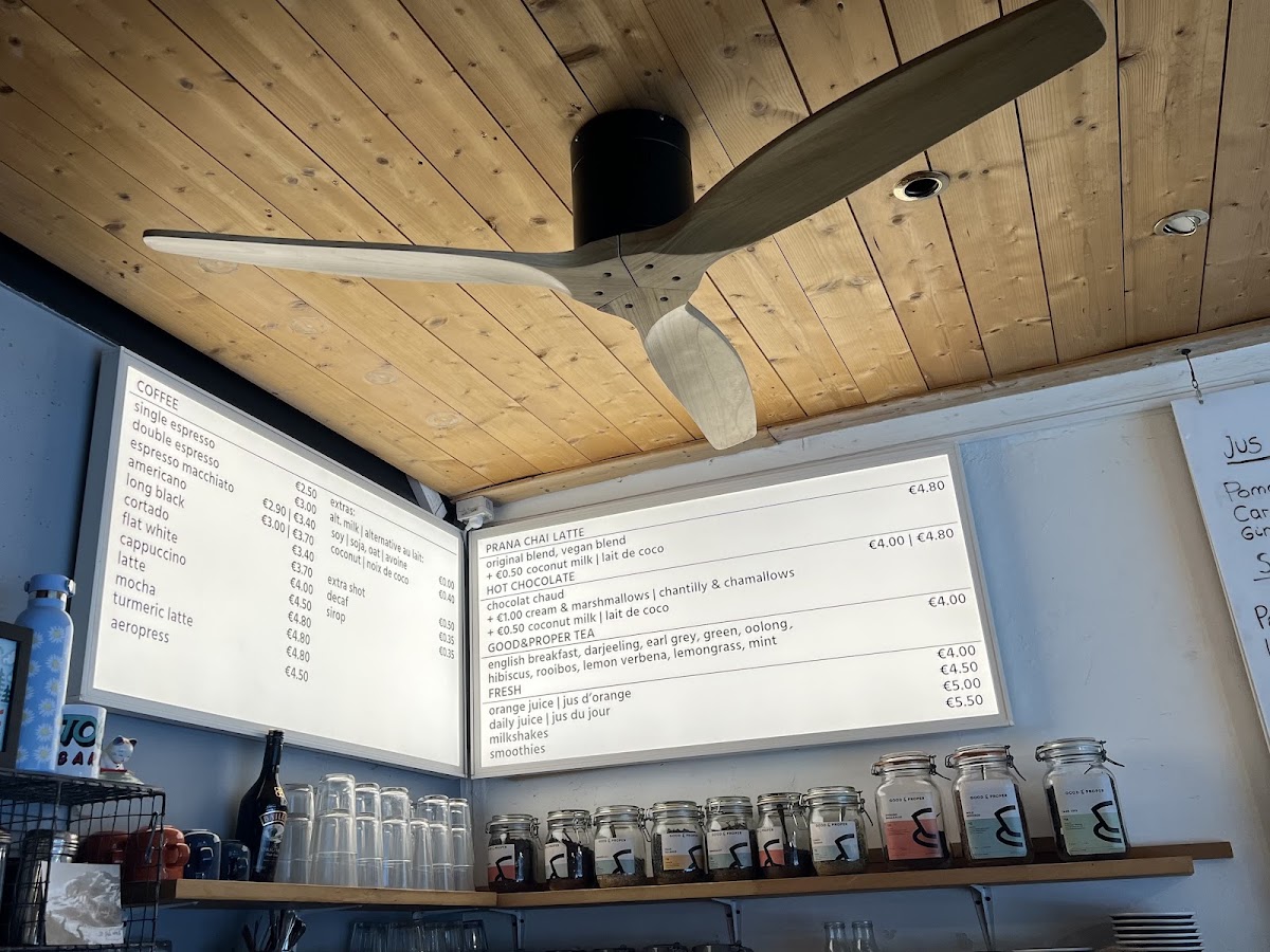 Satellite Coffee menu board