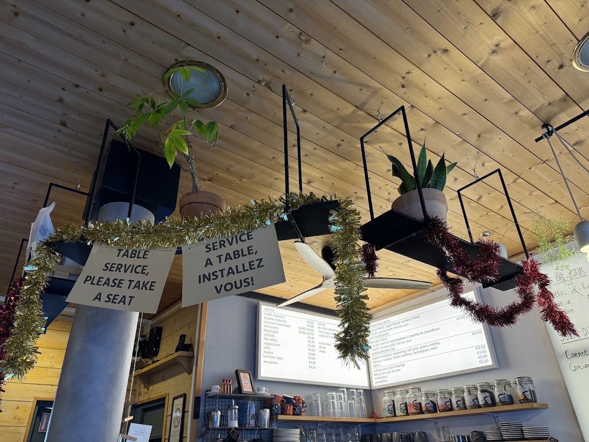 Satellite Coffee menu board