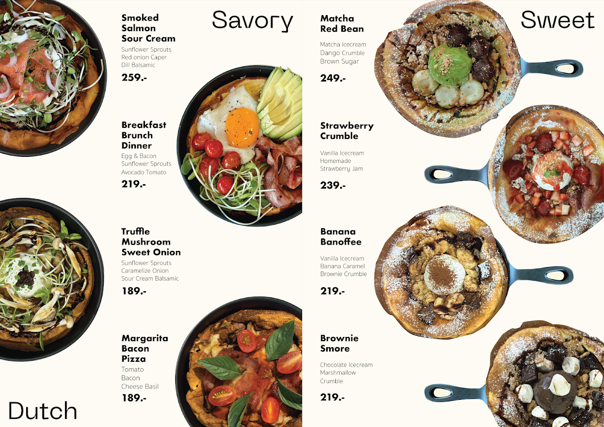 Episode Cafe at Suratthani menu board