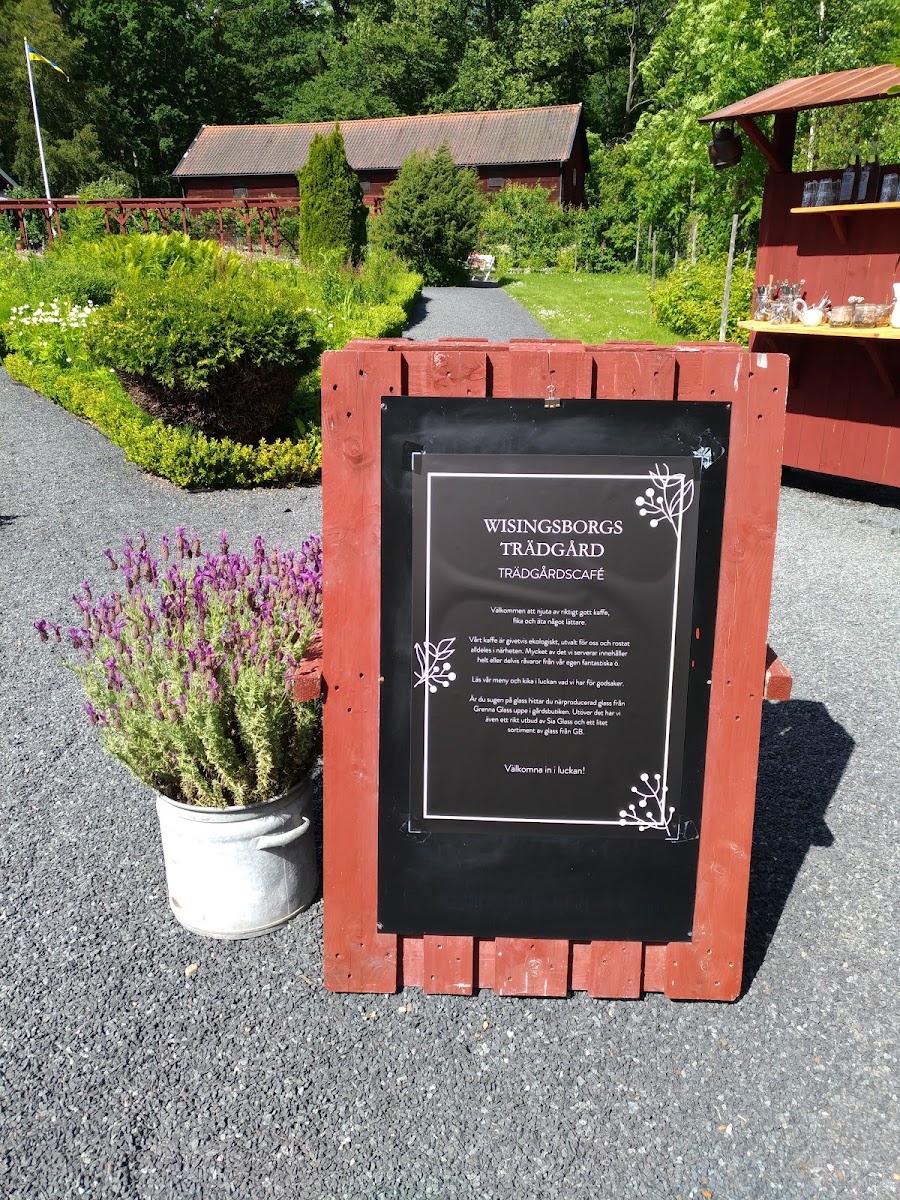 Wisingsborgs Trädgård menu board