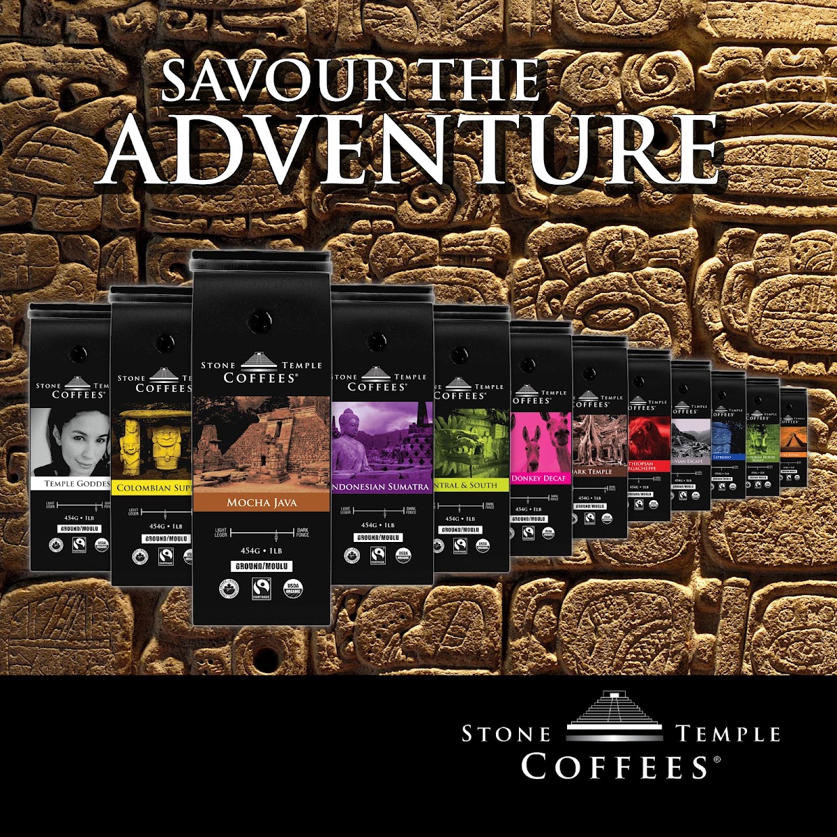 Stone Temple Coffees menu board