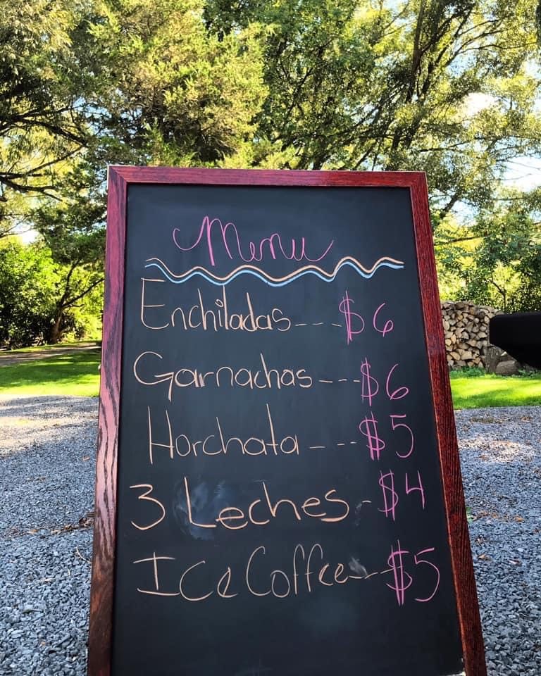 Stone Temple Coffees menu board
