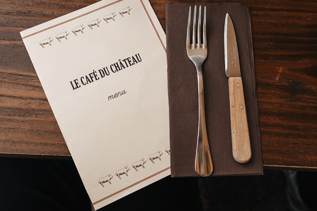 Café du Château menu board
