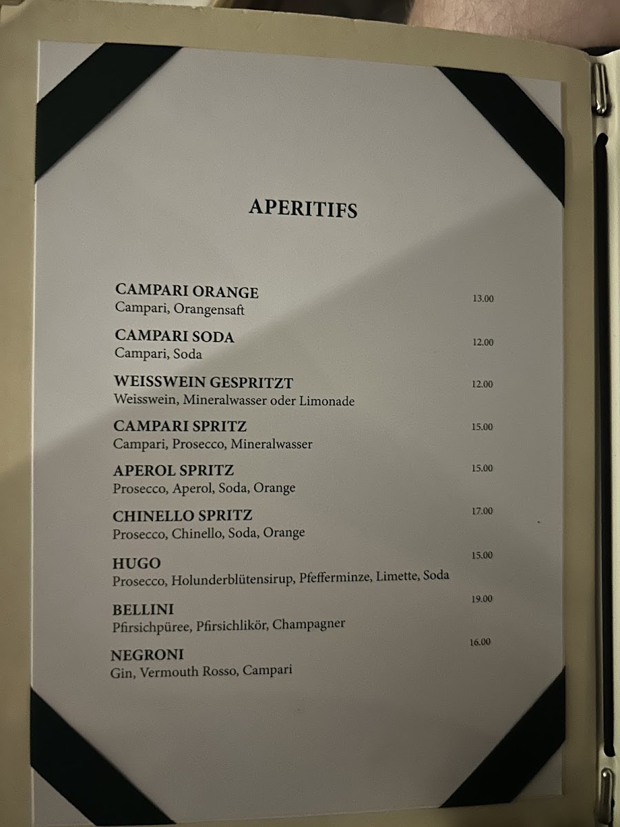 Raffael's Bistro menu board