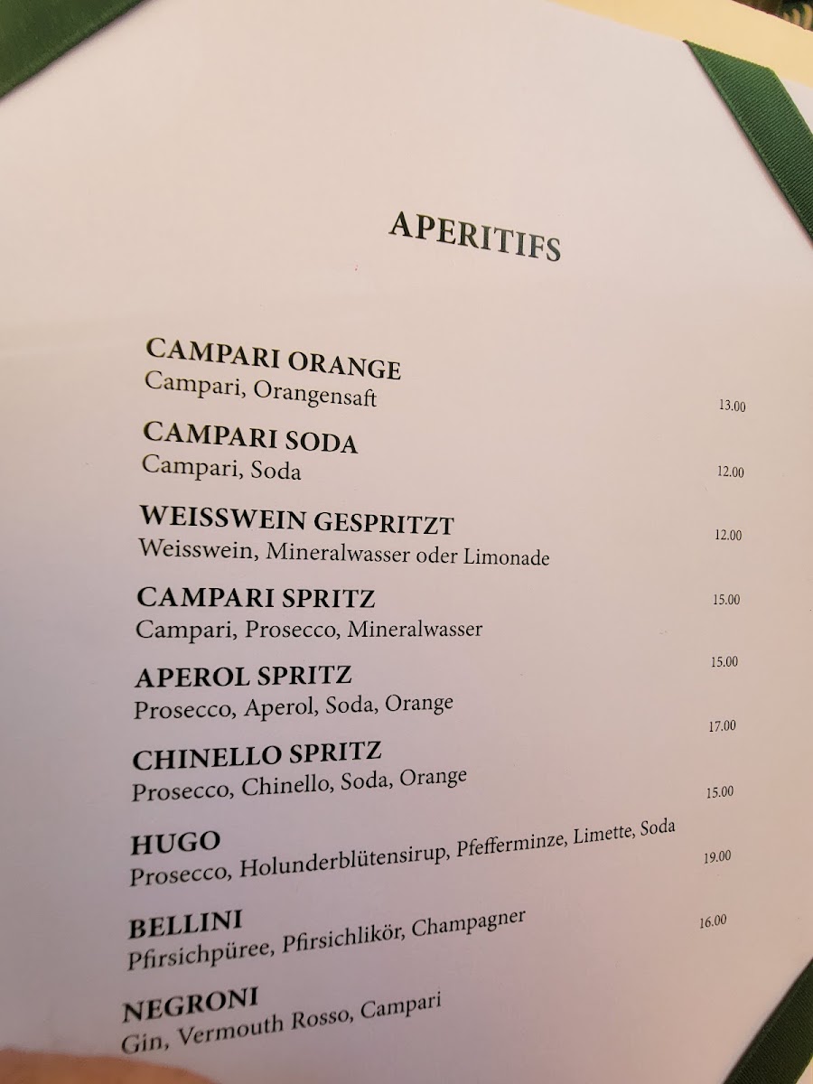 Raffael's Bistro menu board