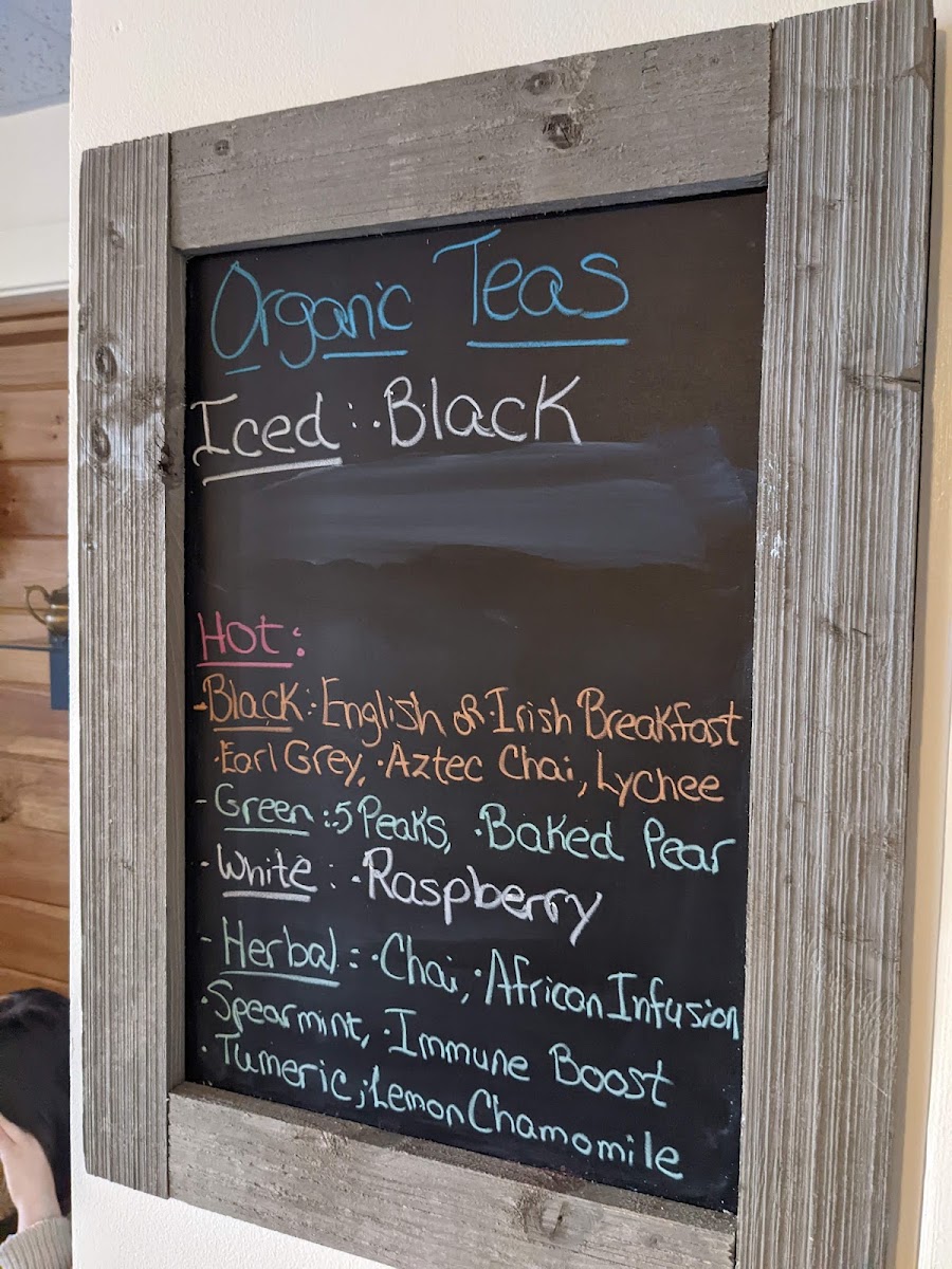 La Tasse Café menu board