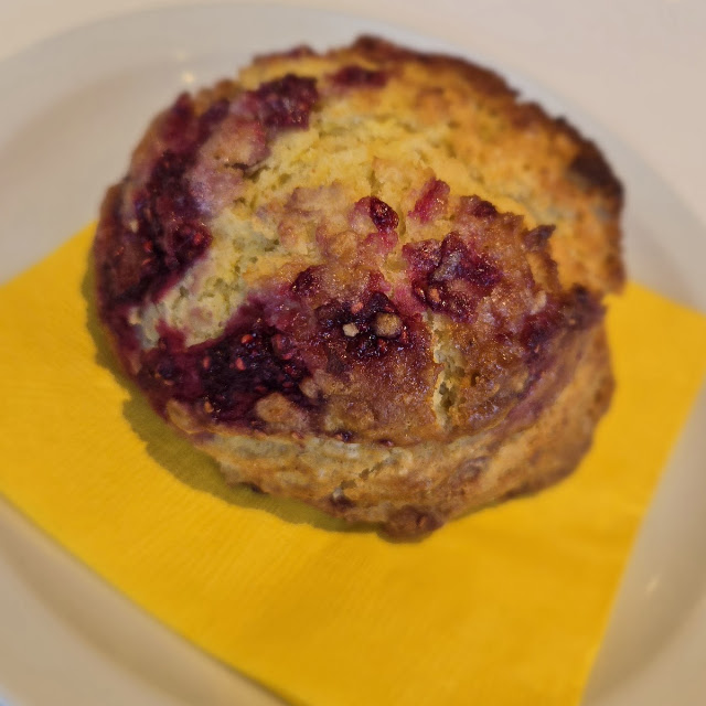 Raspberry Peach Scone