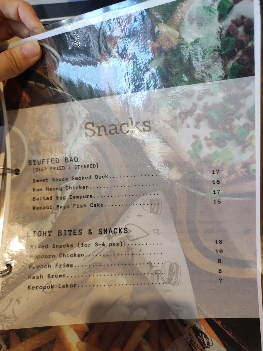 The Rolling Dough Cafe menu board