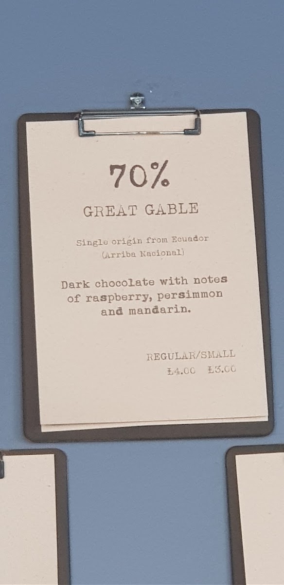 Kakaw menu board