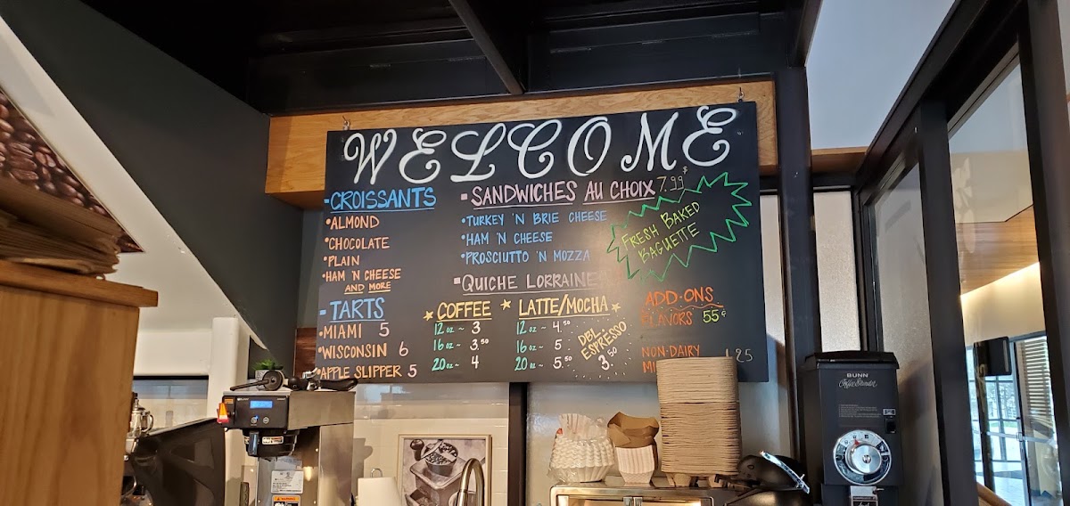 Fresh Baked Brookfield menu board