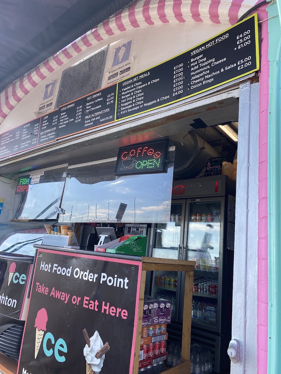 Brighton Beach Cafe menu board
