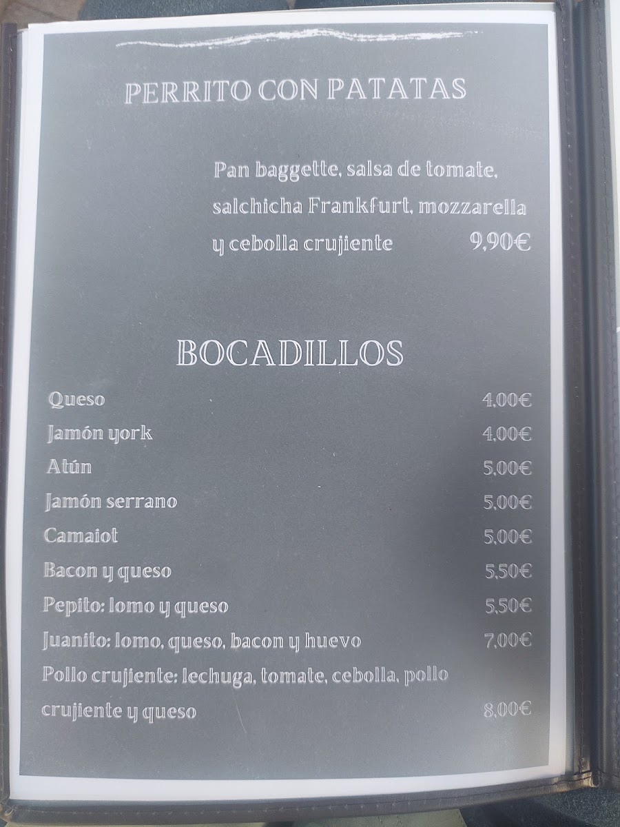 Cafè Ca'n Tomeu menu board
