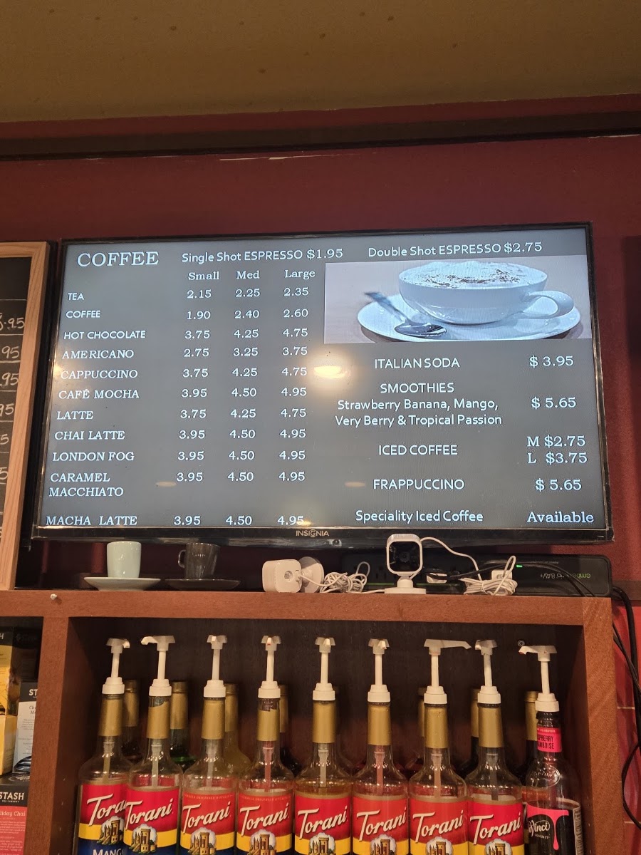 Cheestix Cafe menu board