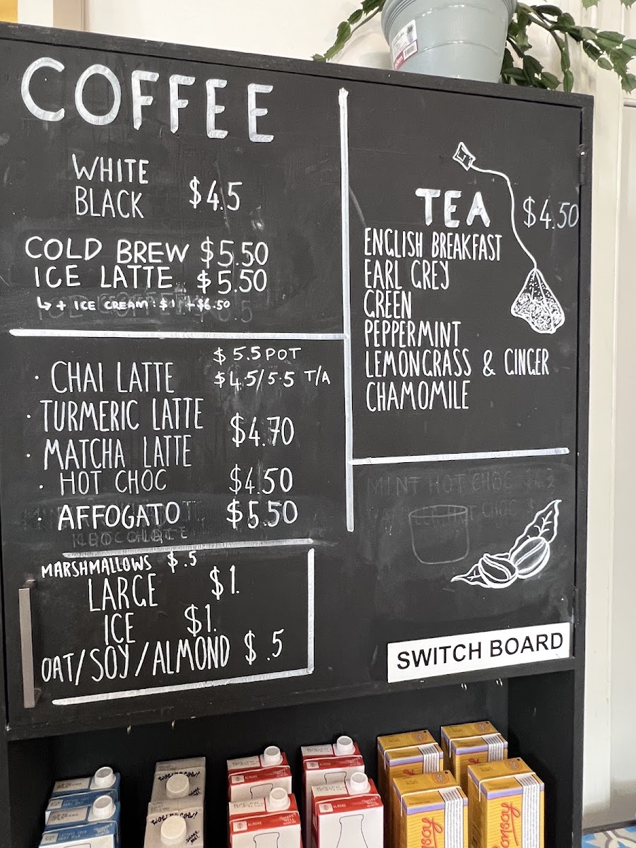 Wild Timor Coffee Carlton menu board