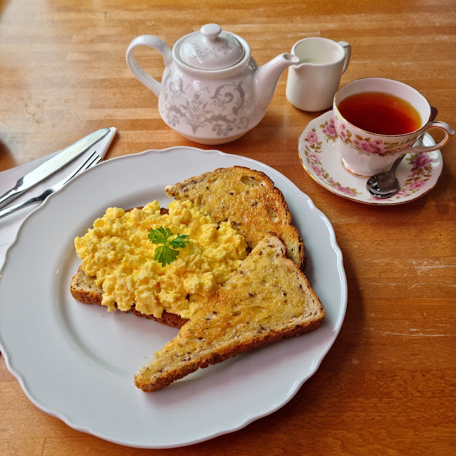 Scrambled Eggs on Toast
