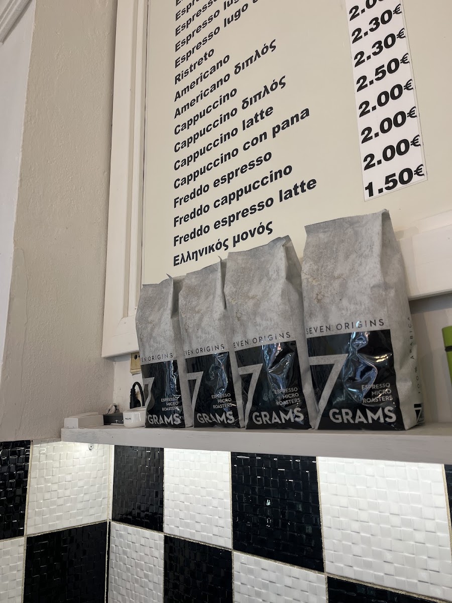 Zucchero Refreshing menu board