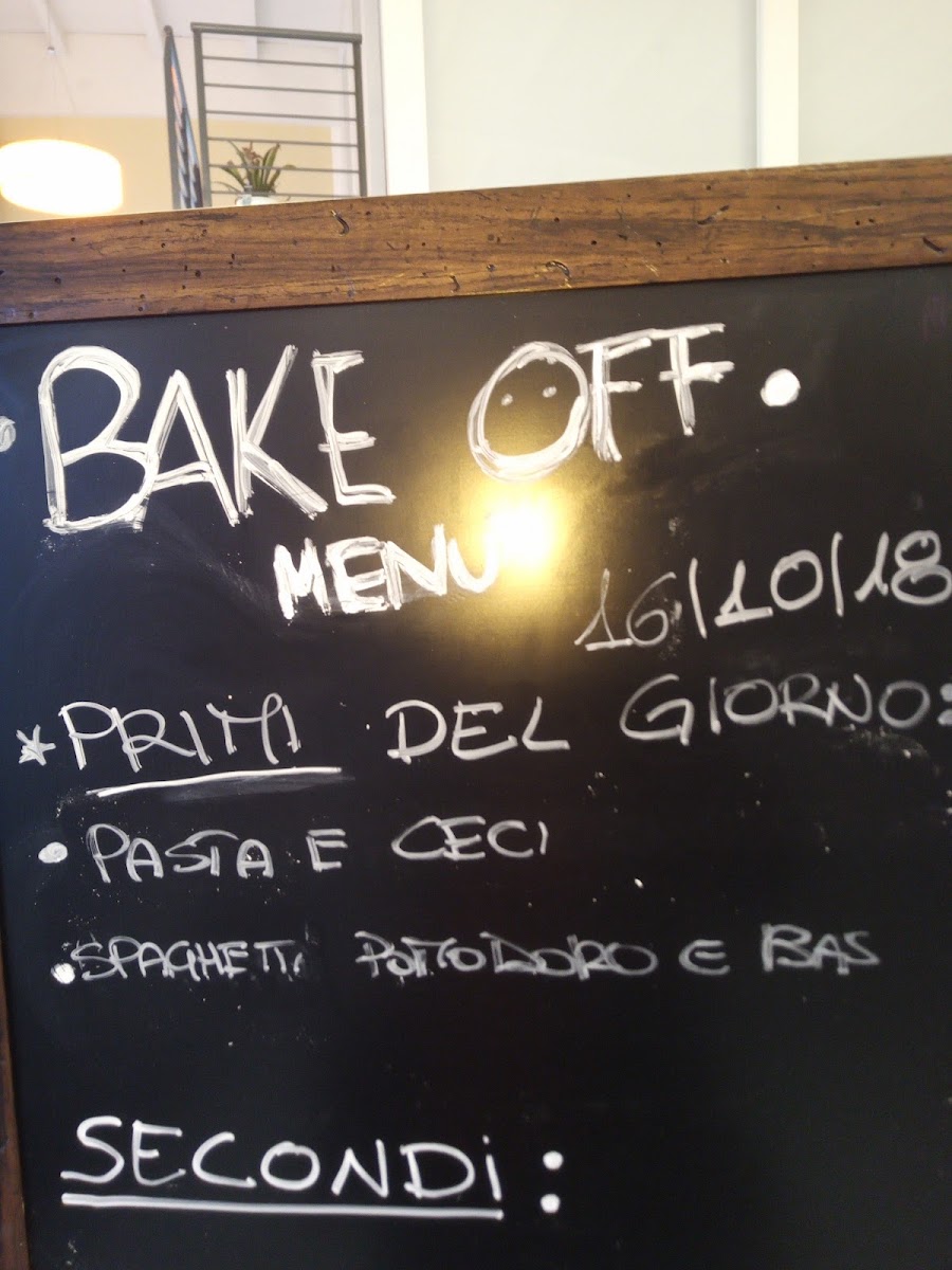 M.C. Service menu board