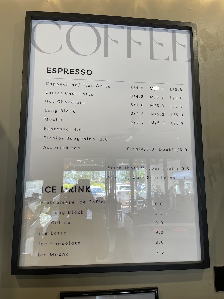 Bep Cafe menu board