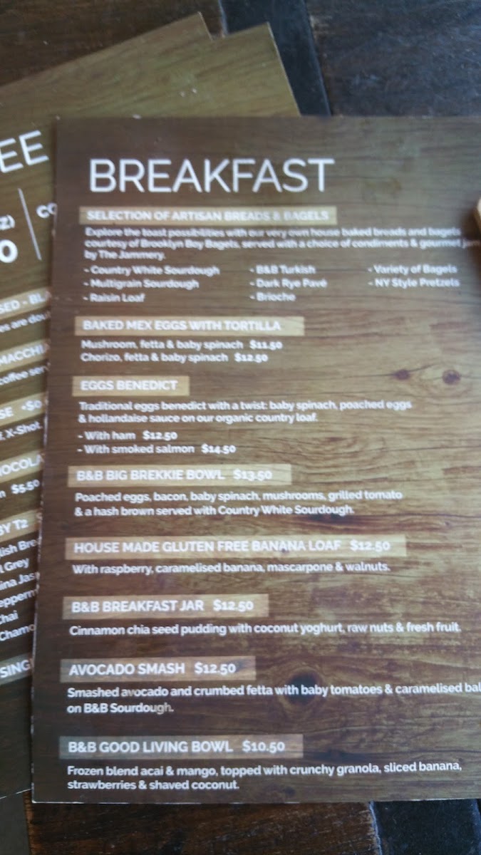 ME Coffee Merchants menu board