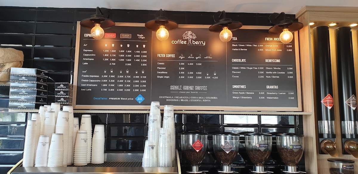 DaVinci Gelato menu board
