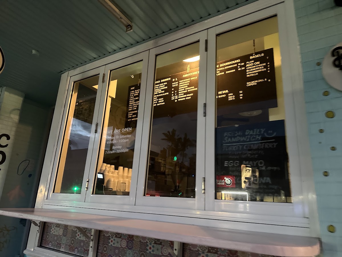 Baba Yaga menu board