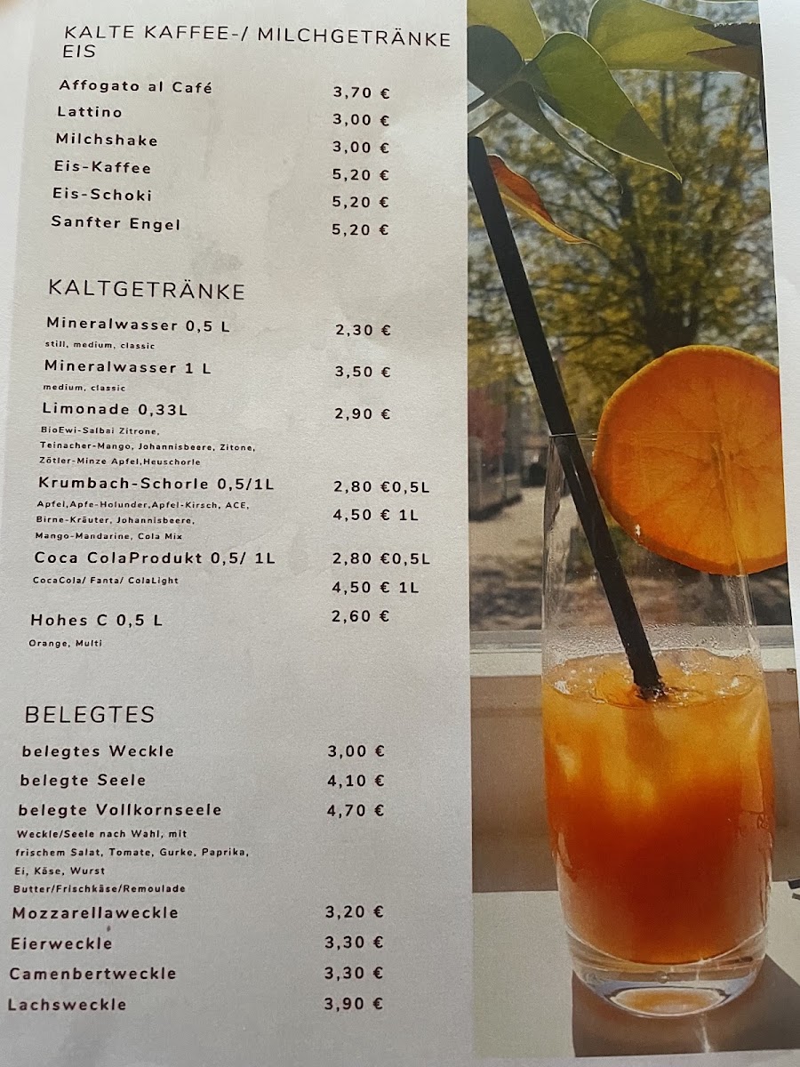 Café Stäbler menu board