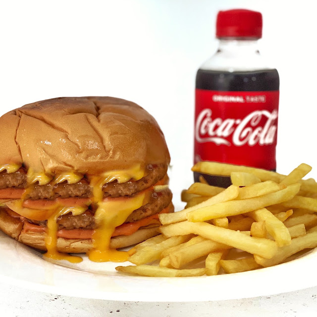 Double Cheezy Burger with Fries