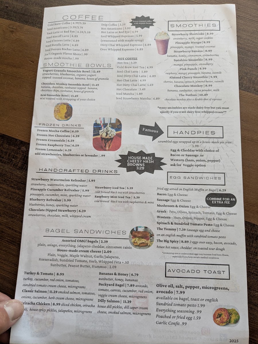 Baked & Brewed Cafe / Food Truck menu board