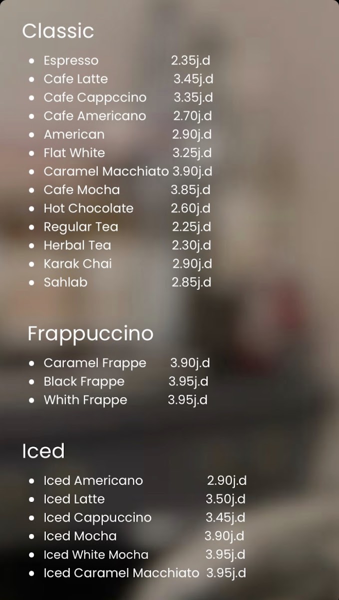 12:12 the mid coffeehouse menu board