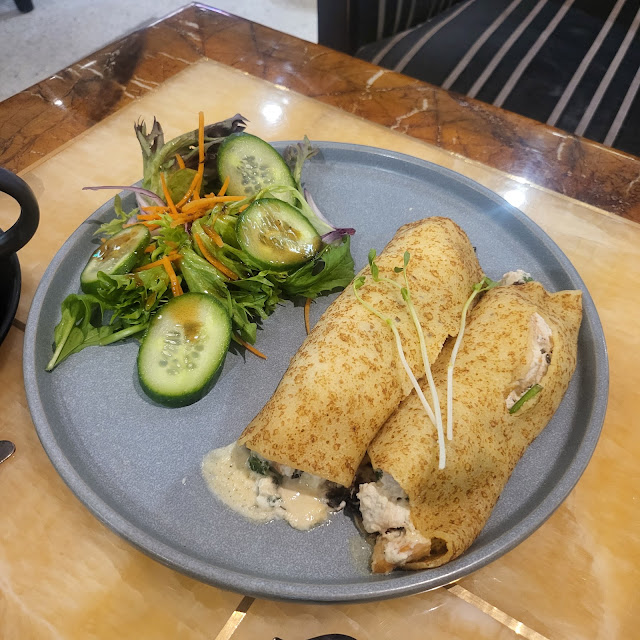 Chicken and Mushroom Crepes