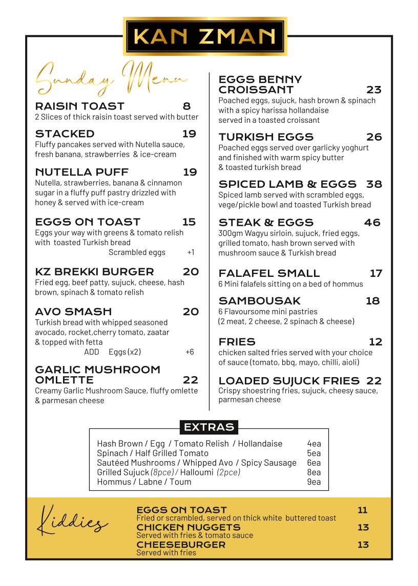 Kan Zman Underwood Marketplace menu board