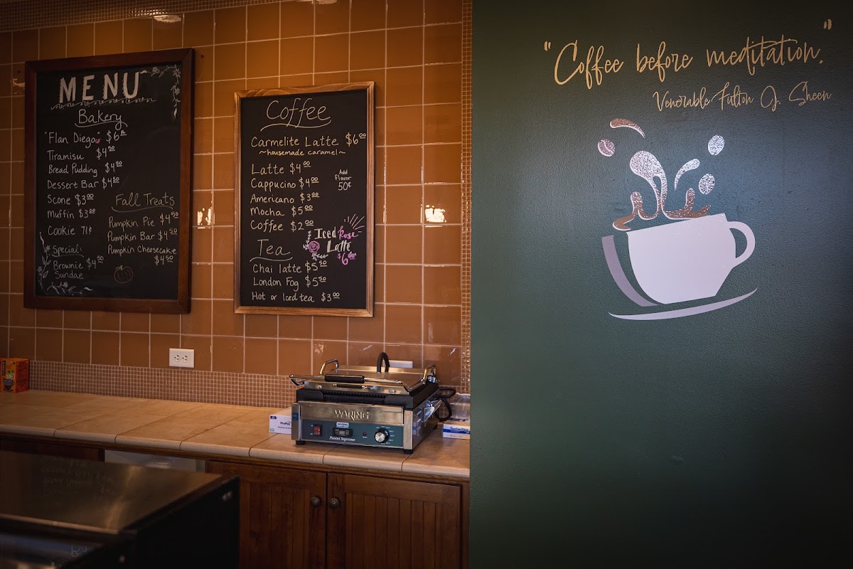 Culina Mariana Café menu board