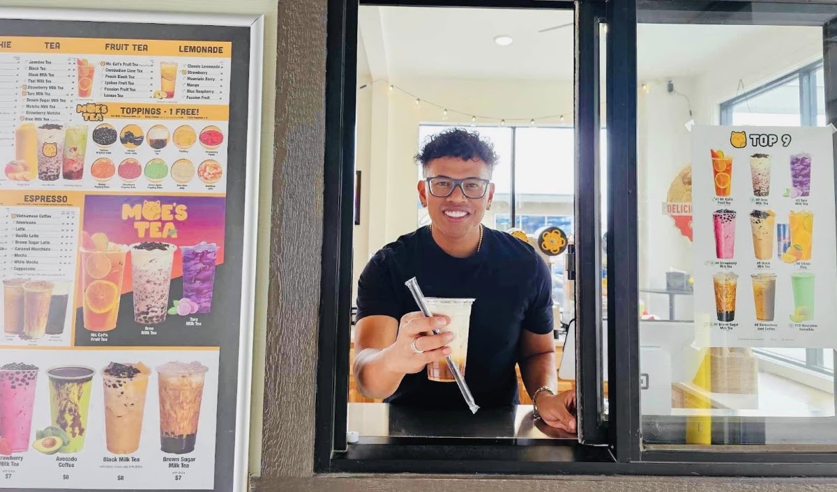MOE'S TEA - Boba, Espresso, Drive-Thru & MORE! menu board