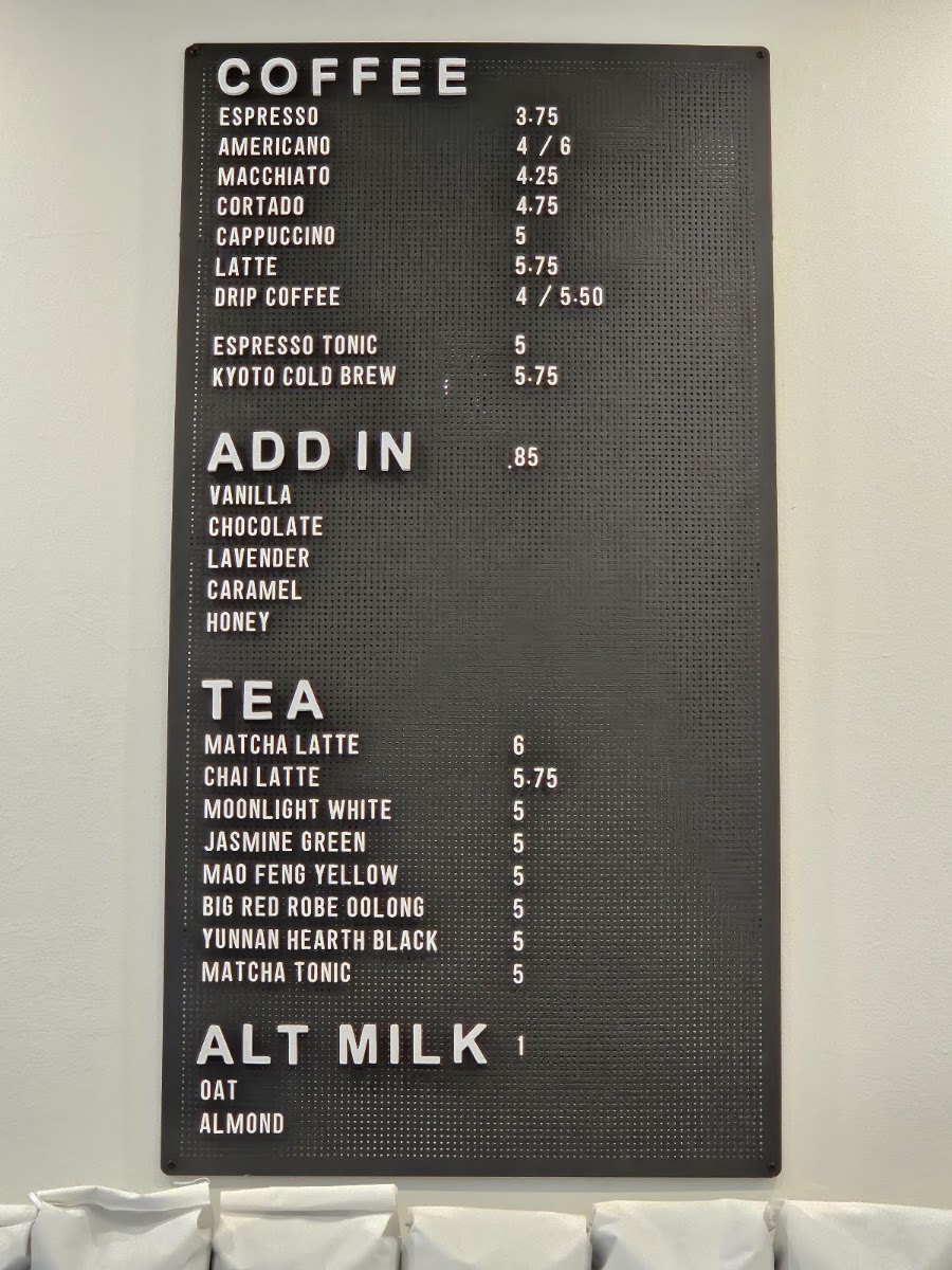 Parcelle menu board