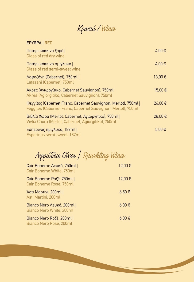 Pakaran menu board