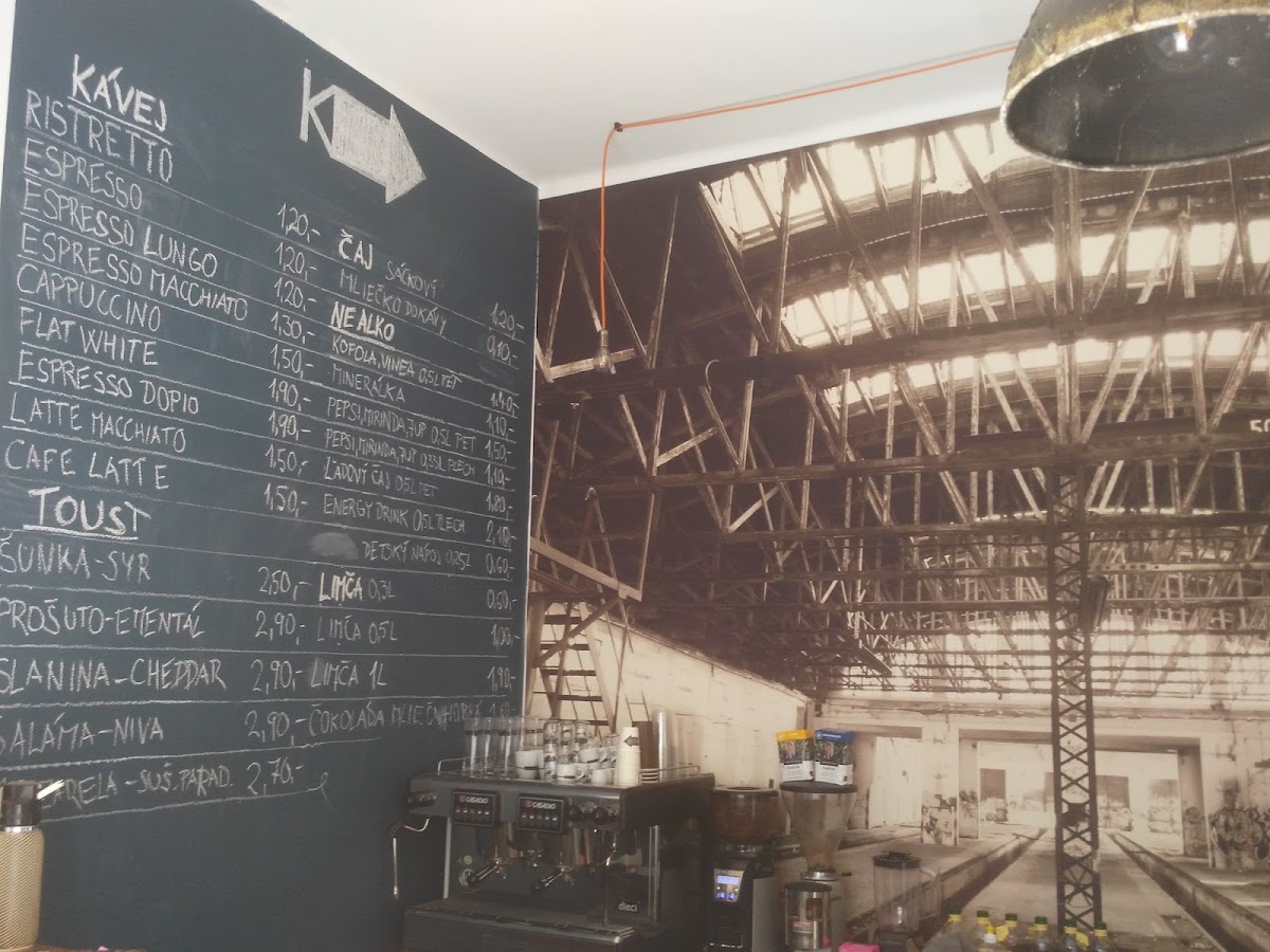 K-Way and Toast menu board