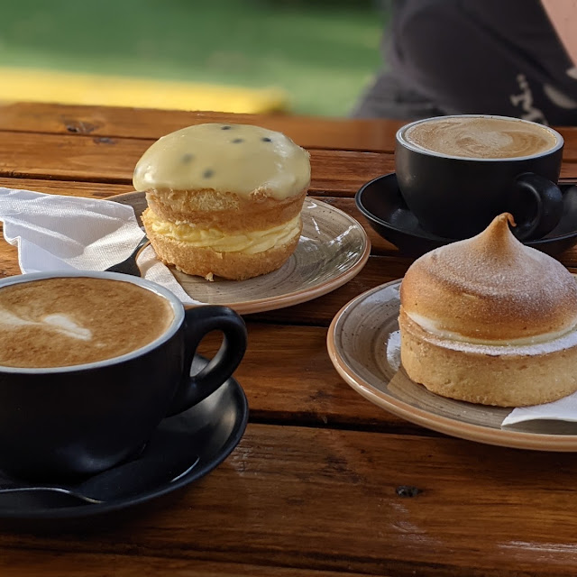 Lemon Meringue Pie and Passionfruit Puff