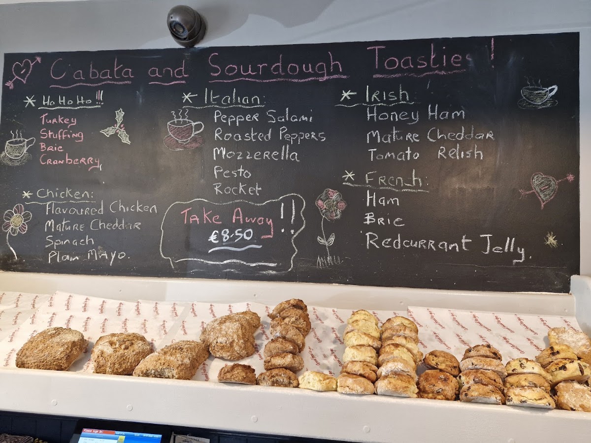 Martys Pantry menu board