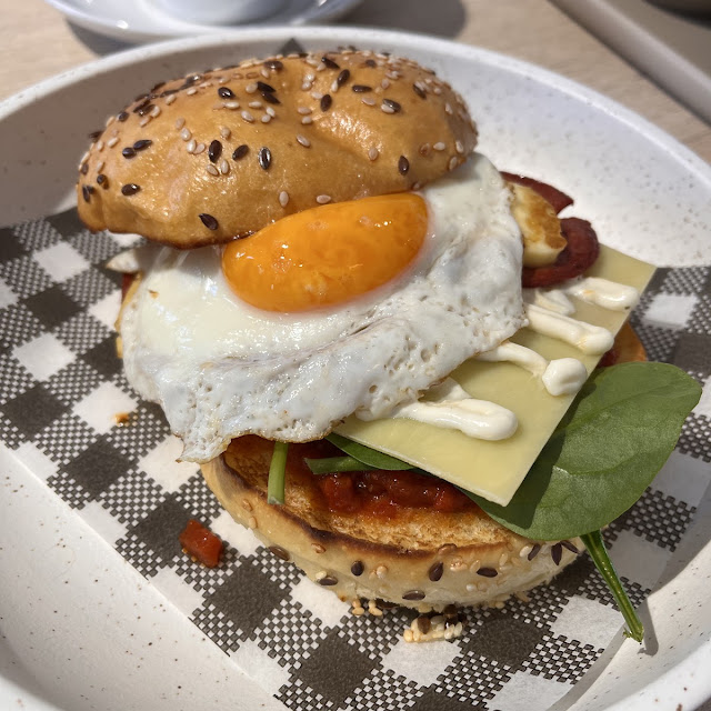 No9 Bacon & Egg Brioche Bun