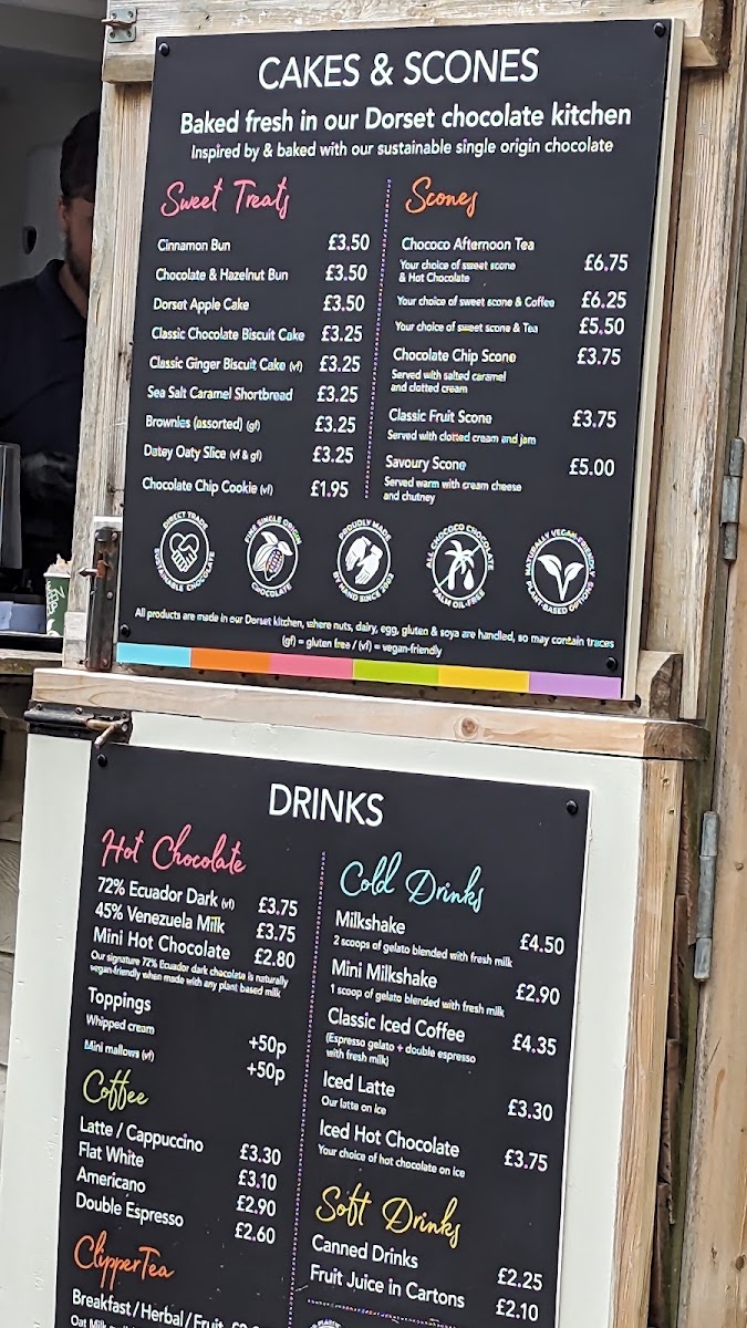 The Dolls House menu board